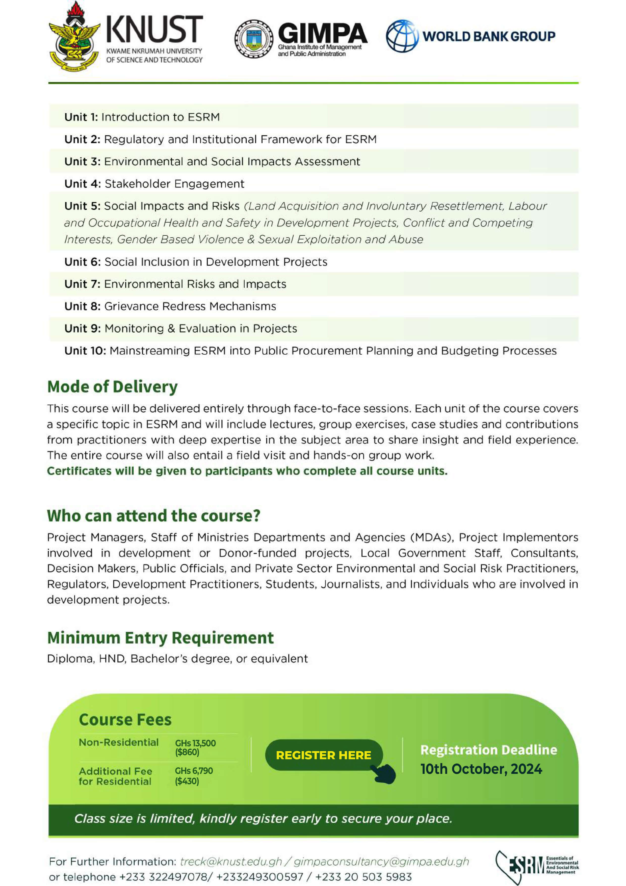 ESRM-Course-November-Description-2